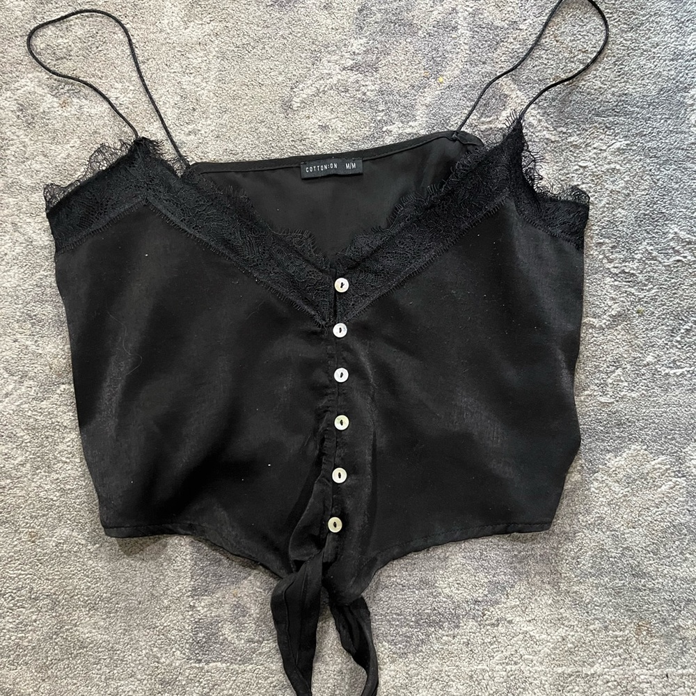Women’s Black Cotton On Medium Tank Top